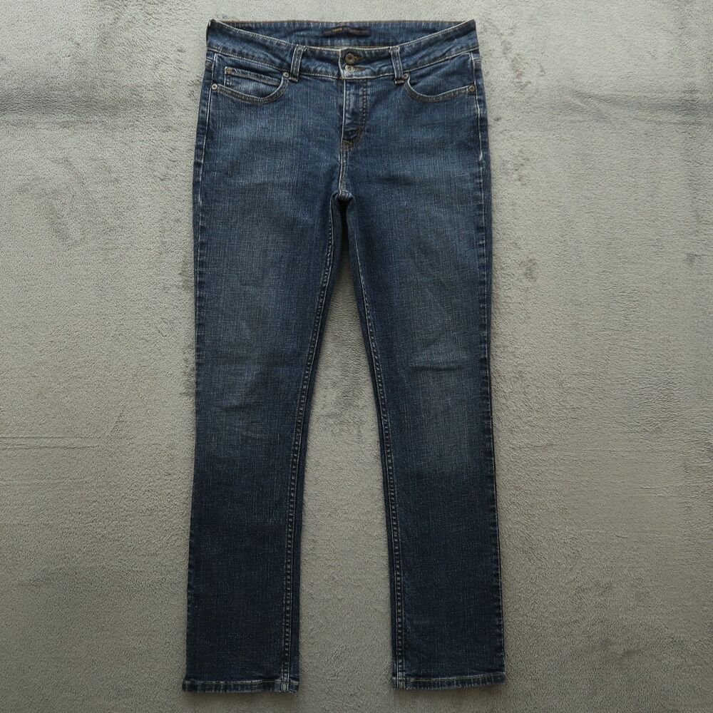 Levi's 526 Jeans Womens Size 8 Blue Mid-Rise Slender Straight Denim 31.5" Inseam
